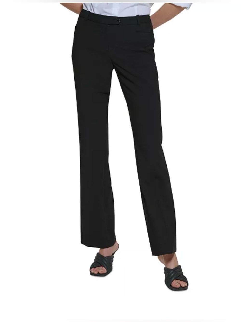 Calvin Klein Black Modern Fit Trousers, Size 14